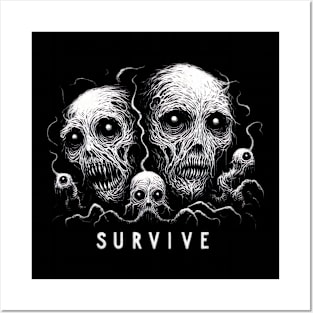 Survive the night Posters and Art